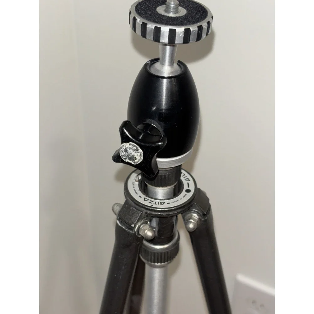 VTG Gitzo Gilux Loisir Brevete SGDG Strobofoam Ball Head Mount Tripod Working